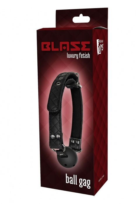 Черный кляп-шарик BALL GAG DIAMOND - Dream Toys - купить с доставкой в Смоленске