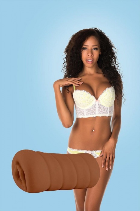 Коричневый мастурбатор-вагина BRIANNA - Dream Toys - в Смоленске купить с доставкой