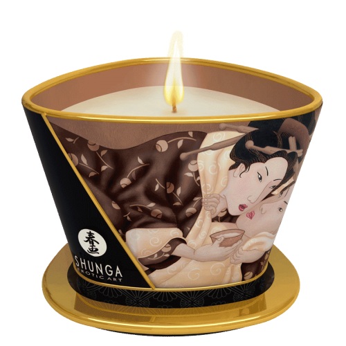 Массажная свеча Intoxicatin Chocolate с ароматом шоколада - 170 мл. - Shunga - купить с доставкой в Смоленске