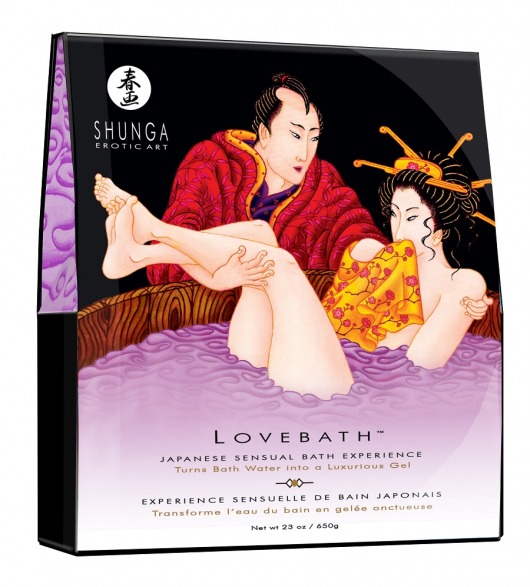 Соль для ванны Lovebath Sensual lotus, превращающая воду в гель - 650 гр. - Shunga - купить с доставкой в Смоленске