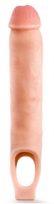 Телесная насадка-удлинитель 11.5 Inch Silicone Cock Sheath Penis Extender - 29,2 см. - Blush Novelties - в Смоленске купить с доставкой