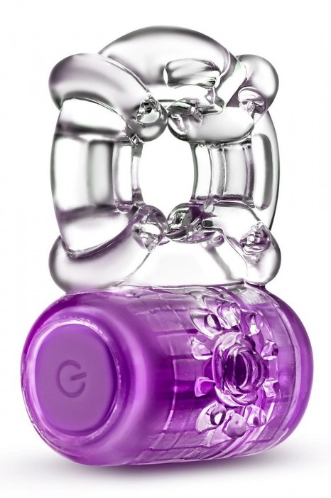 Фиолетовое эрекционное виброкольцо One Night Stand Vibrating C-Ring - Blush Novelties - в Смоленске купить с доставкой
