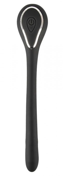 Черный гибкий уретральный стимулятор с вибрацией Vibrating Bendable Dilator - 13,5 см. - Orion - купить с доставкой в Смоленске