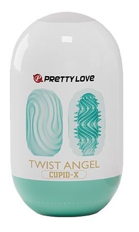 Бирюзовый мастурбатор-яйцо Twist Angel - Baile - в Смоленске купить с доставкой