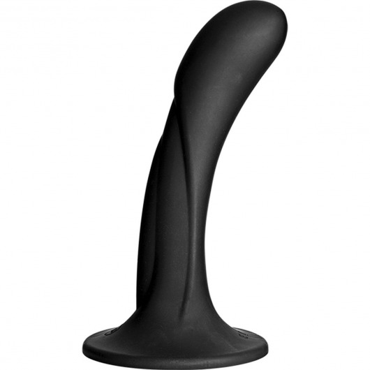 Черная изогнутая насадка Vac-U-Lock G-Spot - 16,5 см. - Doc Johnson - купить с доставкой в Смоленске
