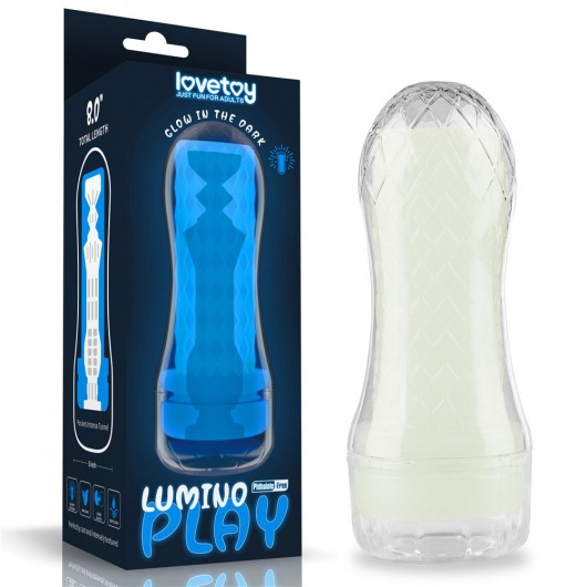 Светящийся в темноте мастурбатор Lumino Play Masturbator Pocketed - Lovetoy - в Смоленске купить с доставкой