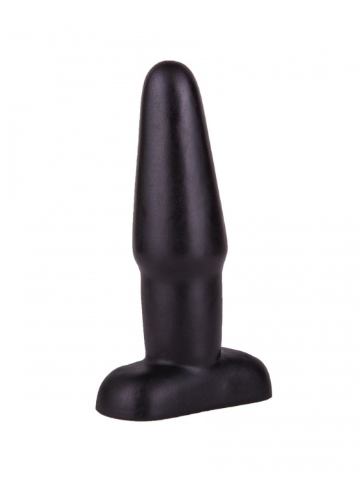 Чёрный плаг классической формы - 14 см. - LOVETOY (А-Полимер)