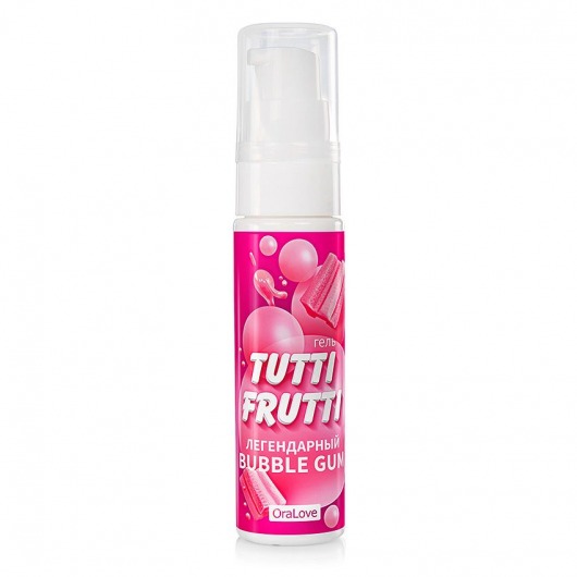 Интимный гель на водной основе Tutti-Frutti Bubble Gum - 30 гр. - Биоритм - купить с доставкой в Смоленске