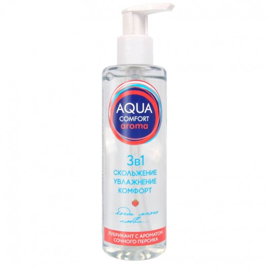 Гель-лубрикант на водной основе Aqua Comfort Aroma с ароматом персика - 195 гр. - Биоритм - купить с доставкой в Смоленске