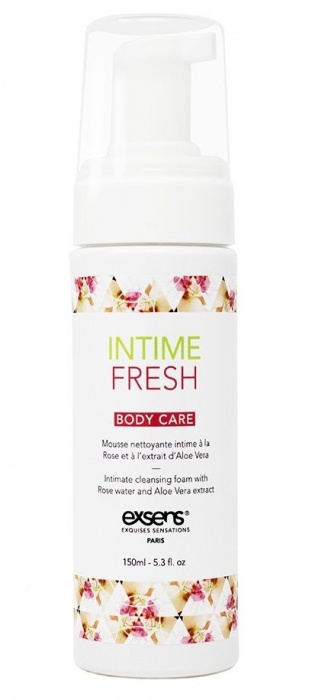 Органическая интимная очищающая пенка Intime Fresh - 150 мл. - Exsens - купить с доставкой в Смоленске