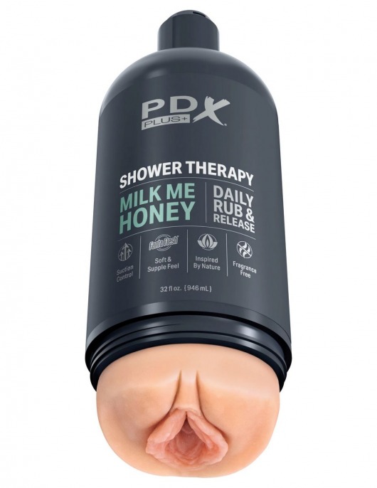Телесный мастурбатор-вагина Shower Therapy Milk Me Honey - Pipedream - в Смоленске купить с доставкой