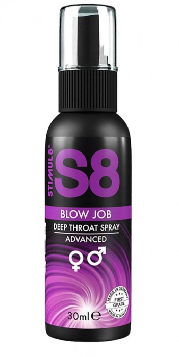 Лубрикант для орального секса S8 Deep Throat Spray - 30 мл. - Stimul8 - купить с доставкой в Смоленске