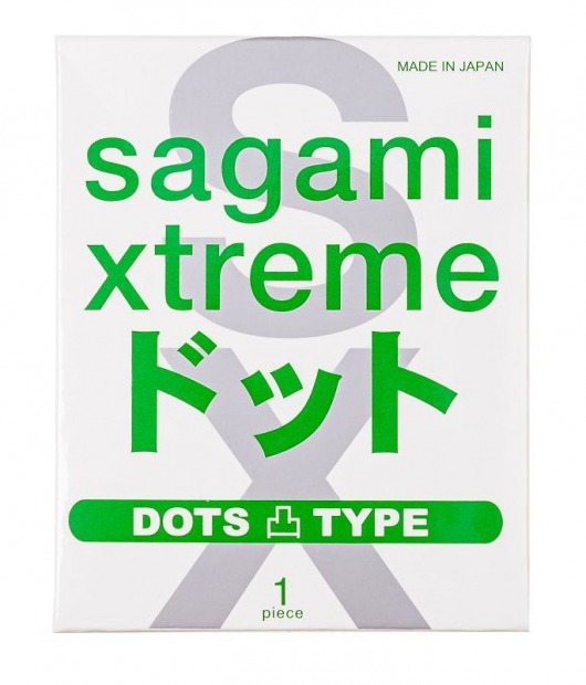 Презерватив Sagami Xtreme Type-E с точками - 1 шт. - Sagami - купить с доставкой в Смоленске