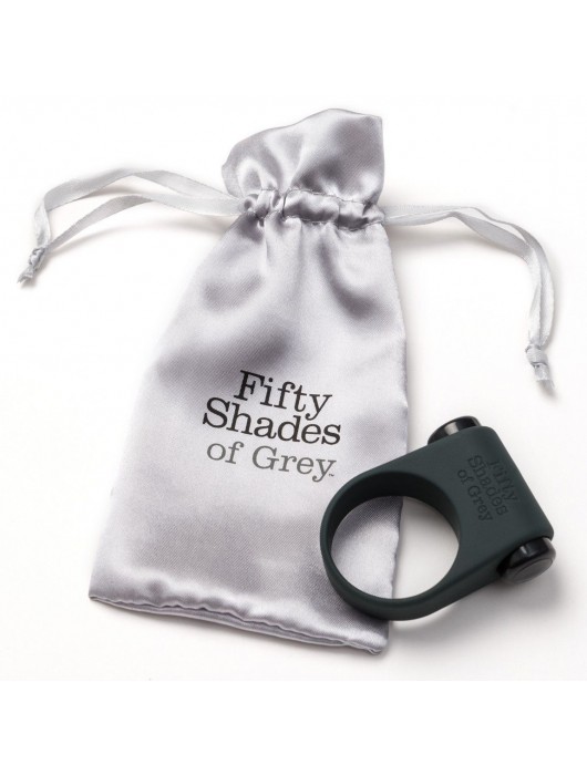 Серое эрекционное кольцо с вибрацией Feel It, Baby! - Fifty Shades of Grey - в Смоленске купить с доставкой