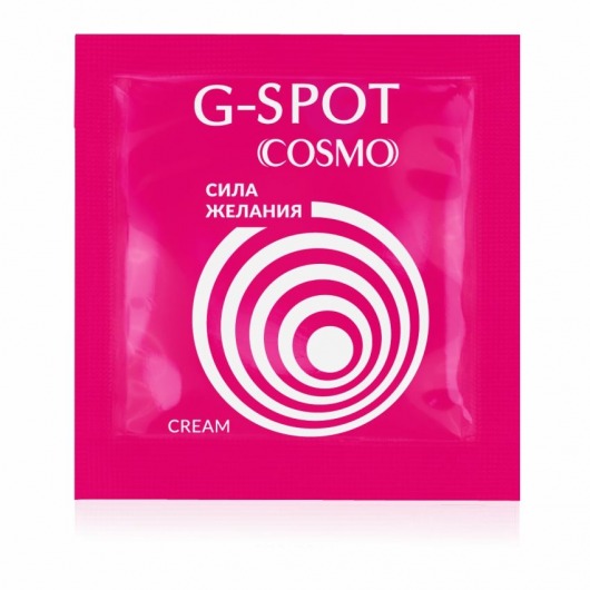 Стимулирующий интимный крем для женщин Cosmo G-spot - 2 гр. - Биоритм - купить с доставкой в Смоленске