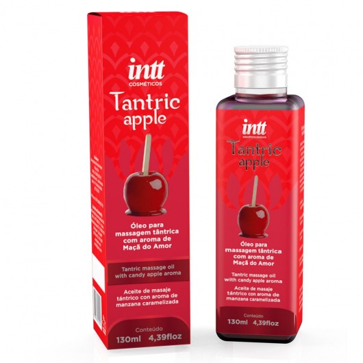 Массажное масло Tantric Apple с ароматом яблока - 130 мл. - INTT - купить с доставкой в Смоленске