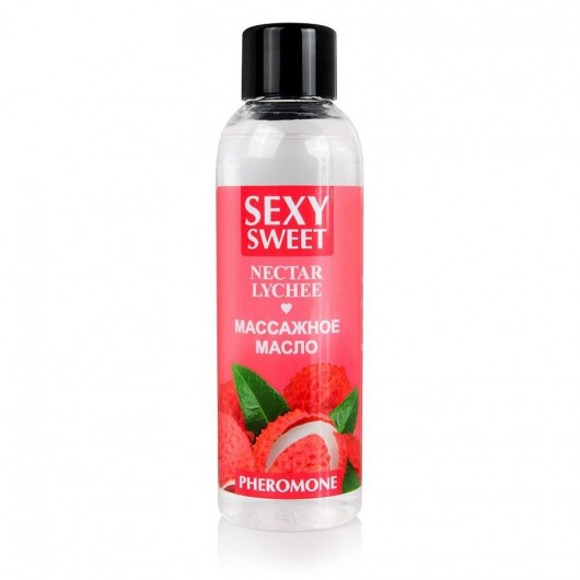 Массажное масло Sexy Sweet Nectar Lychee с феромонами и ароматом личи - 75 мл. - Биоритм - купить с доставкой в Смоленске