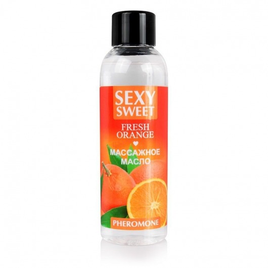 Массажное масло Sexy Sweet Fresh Orange с ароматом апельсина и феромонами - 75 мл. - Биоритм - купить с доставкой в Смоленске