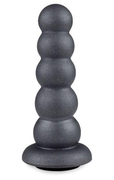 Серая насадка-ёлочка PLATINUM 4,5’’ - 12,5 см. - LOVETOY (А-Полимер) - купить с доставкой в Смоленске