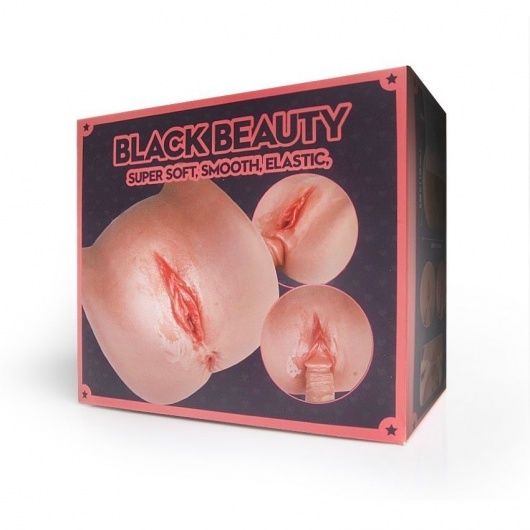 Мастурбатор Black Beauty - вагина и анус - S-HANDE - в Смоленске купить с доставкой