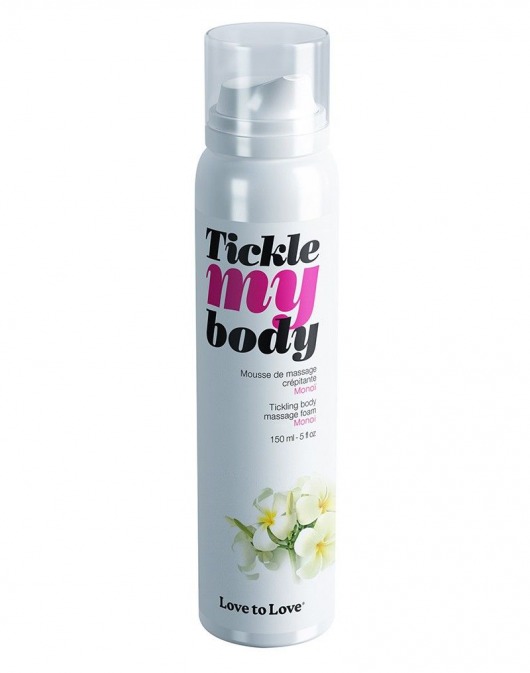 Массажная хрустящая пенка Tickle My Body Monoi с ароматом моной - 150 мл. - Love to Love - купить с доставкой в Смоленске