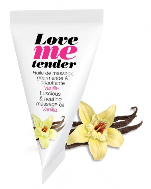 Съедобное согревающее массажное масло Love Me Tender Vanilla с ароматом ванили - 10 мл. - Love to Love - купить с доставкой в Смоленске