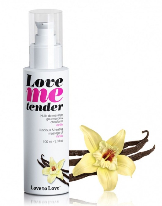 Съедобное согревающее массажное масло Love Me Tender Vanilla с ароматом ванили - 100 мл. - Love to Love - купить с доставкой в Смоленске
