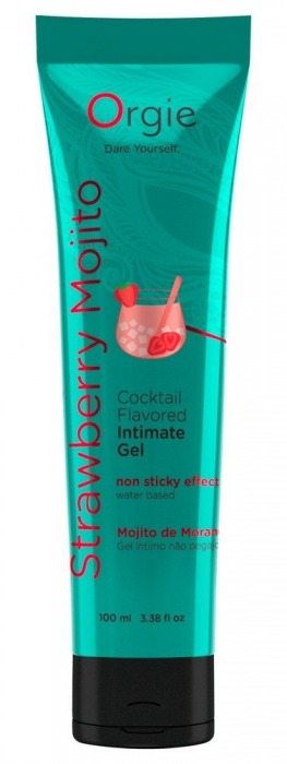 Съедобный интимный гель Orgie Lube Tube Cocktail Strawberry Mojito - 100 мл. - ORGIE - купить с доставкой в Смоленске