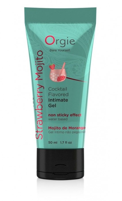 Съедобный интимный гель Orgie Lube Tube Cocktail Strawberry Mojito - 50 мл. - ORGIE - купить с доставкой в Смоленске
