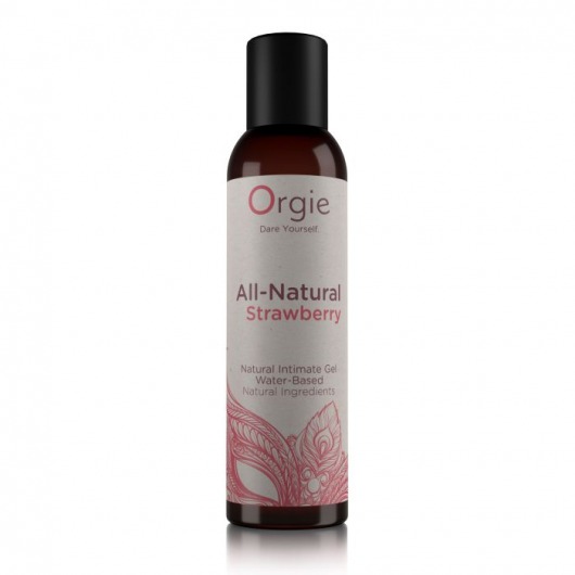 Интимный гель на водной основе All-Natural Strawberry с ароматом клубники - 150 мл. - ORGIE - купить с доставкой в Смоленске