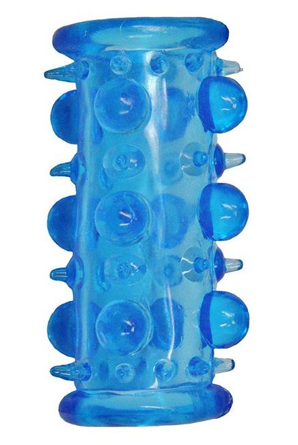 Голубая насадка с шипами и шишечками LUST CLUSTER - Dream Toys - в Смоленске купить с доставкой