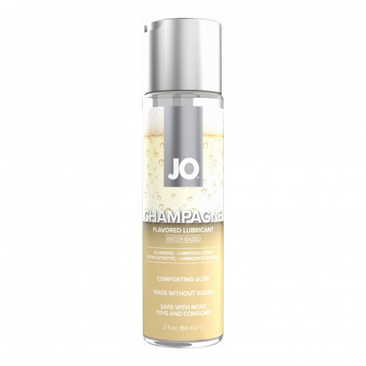 Лубрикант на водной основе JO H2O Champagne Flavored Lubricant с ароматом шампанского - 60 мл. - System JO - купить с доставкой в Смоленске
