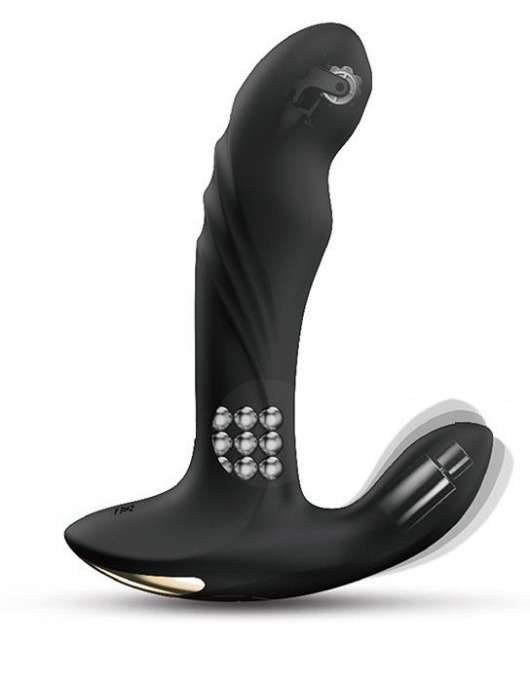 Черный вибромассажер простаты Multi P-Joy с 3 моторами - Dorcel - в Смоленске купить с доставкой