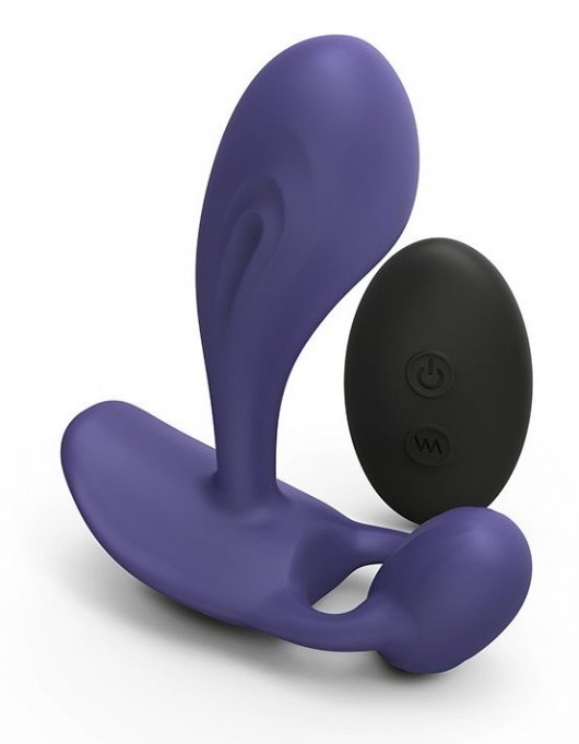 Темно-синий вибромассажер Witty P G Vibrator with Remote Control - Love to Love - в Смоленске купить с доставкой