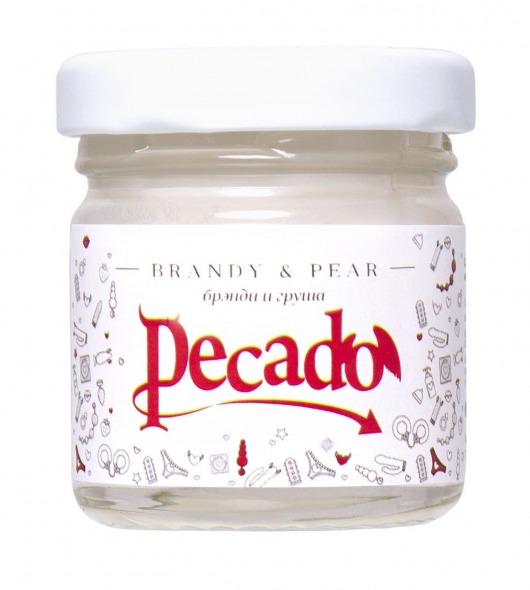 Массажная свеча Brandy   Pear - 35 мл. - Pecado - купить с доставкой в Смоленске