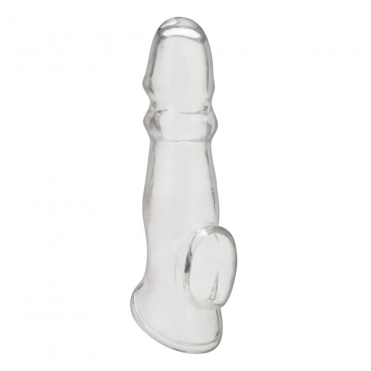 Прозрачная насадка для пениса Girthy Penis Enhancing Sleeve Extension - 17,1 см. - BlueLine - в Смоленске купить с доставкой