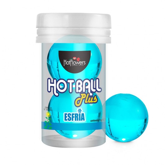 Лубрикант на масляной основе Hot Ball Plus с охлаждающим эффектом (2 шарика по 3 гр.) - HotFlowers - купить с доставкой в Смоленске