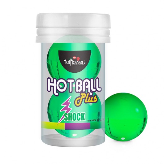 Лубрикант на силиконовой основе Hot Ball Plus с покалывающим эффектом (2 шарика по 3 гр.) - HotFlowers - купить с доставкой в Смоленске