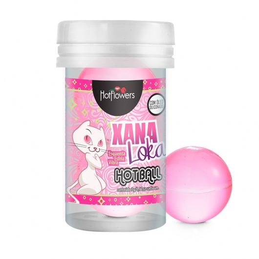 Лубрикант на силиконовой основе с эффектом вибрации Xana Loka Hot Ball (2 шарика по 3 гр.) - HotFlowers - купить с доставкой в Смоленске