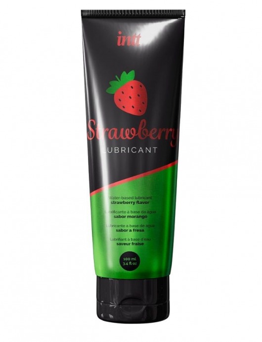 Смазка на водной основе с ароматом клубники Strawberry Lubricant - 100 мл. - INTT - купить с доставкой в Смоленске
