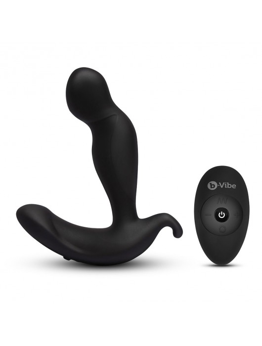 Черный анальный стимулятор с вращением и вибрацией 360 Plug - 13 см. - b-Vibe - в Смоленске купить с доставкой