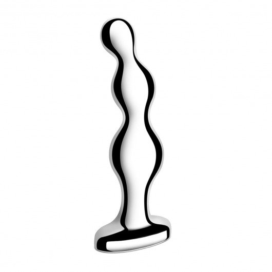 Стальной анальный фаллоимитатор для простаты Stainless Steel Anal Beads - 13 см. - b-Vibe - в Смоленске купить с доставкой