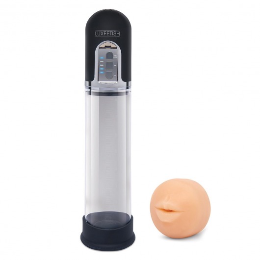 Автоматическая вакуумная помпа-мастурбатор Blowjob Auto Sucker Penis Enlarger Pump - Lux Fetish - в Смоленске купить с доставкой