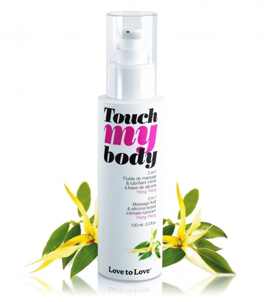 Силиконовый лубрикант 2-в-1 Touch My Body с ароматом иланг-иланга - 100 мл. - Love to Love - купить с доставкой в Смоленске