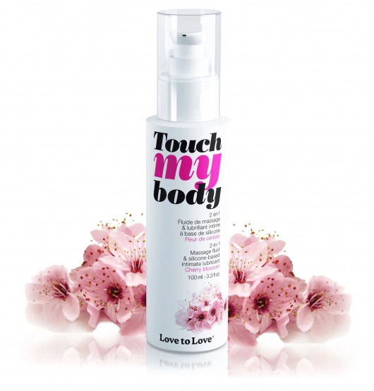 Силиконовый лубрикант 2-в-1 Touch My Body с ароматом вишнёвого цвета - 100 мл. - Love to Love - купить с доставкой в Смоленске