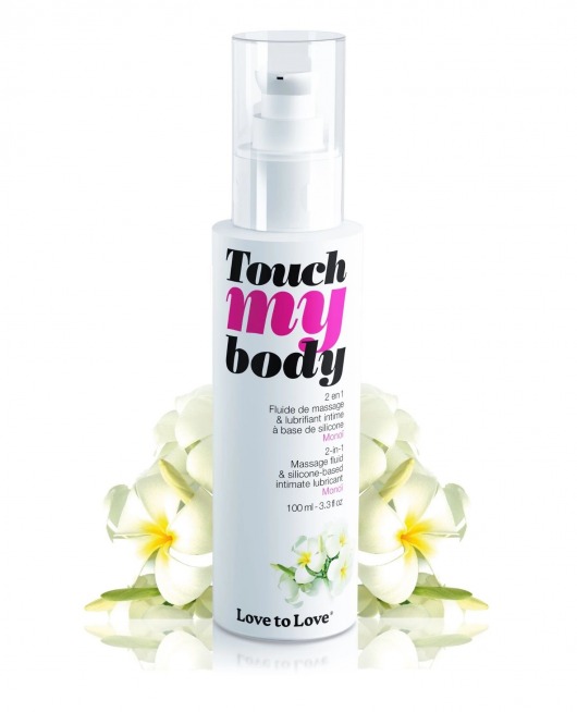 Силиконовый лубрикант 2-в-1 Touch My Body с ароматом моной - 100 мл. - Love to Love - купить с доставкой в Смоленске