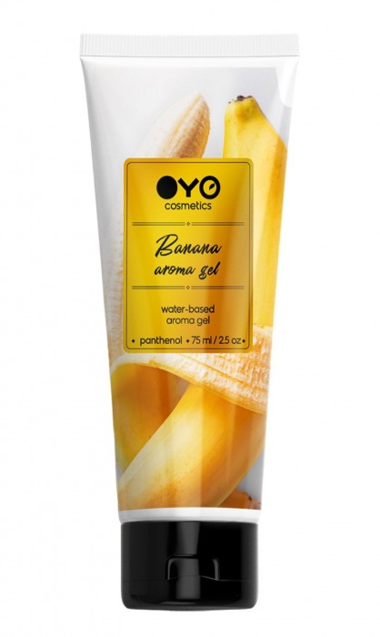 Лубрикант на водной основе OYO Aroma Gel Banana с ароматом банана - 75 мл. - OYO - купить с доставкой в Смоленске