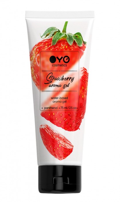 Лубрикант на водной основе OYO Aroma Gel Strawberry с ароматом клубники - 75 мл. - OYO - купить с доставкой в Смоленске