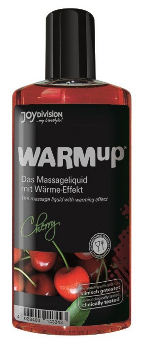 Разогревающее масло WARMup Cherry - 150 мл. - Joy Division - купить с доставкой в Смоленске