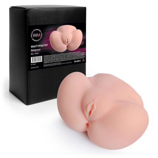 Реалистичный мастурбатор с двумя функциональными отверстиями - Erowoman-Eroman - в Смоленске купить с доставкой